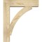 Ekena Millwork Thorton Block Rough Sawn Bracket w/ Offset Brace, Douglas Fir, 6"W x 22"D x 26"H BKT0604X22X26THR05RDF - alternate 4